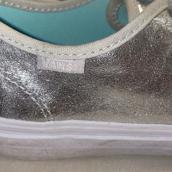 Vans Camden Metallic Silver White retro style Sneakers - Picture 4 of 7